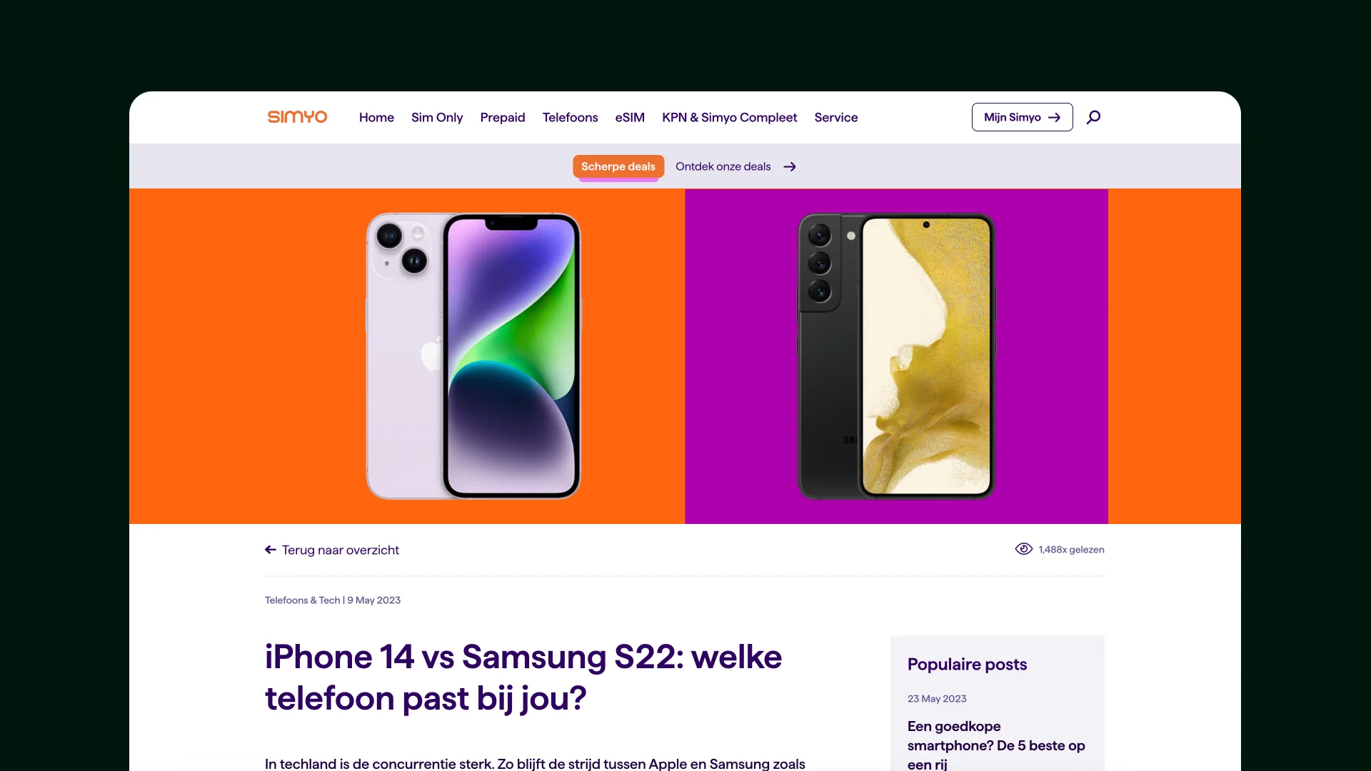 Simyo social template